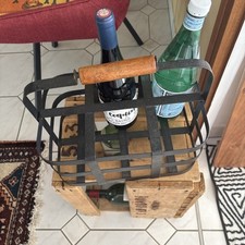 Porte bouteilles fer casier - bouteilles,