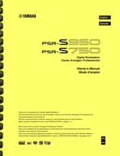 Yamaha PSR-S750 PSR-S950