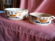 2 Plats hauts et creux Anciens BADONVILLER "RIVIERA"