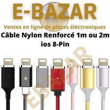 Câble 8-Pin USB Nylon Tressé