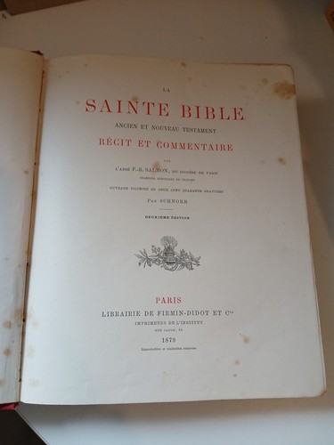 Sainte bible ancien - sainte, et