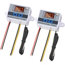2PCS XH-W3001 DC12V 10A 120W Thermostatcontrôleur de température numérique LE...