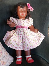 Ancienne Poupée noire Gégé No Raynal Petitcollin Sic 42 Cm 