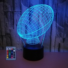 3D Rugby LED Lampe Art Déco