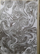 Papier marbré à la cuve de