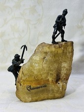 ALPINISTE VIENNA BRONZE DE VIENNE SCULPTURE STATUE SKI SAVOIE ALPES CHAMONIX