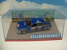 DIORAMA STYLE ROUTE BLEUE LA CITROËN GS RALLYE boite vitrine  1/43