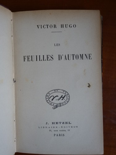 Victor hugo les feuilles - victor, "les
