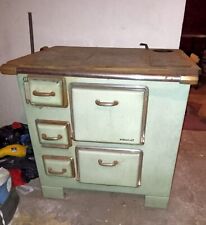 Cuisinière poêle à bois De Dietrich émaillée ancienne art déco 40's wood stove