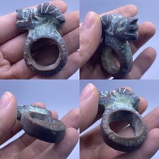 Rare bague en bronze épais