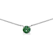 Vert Solitaire Argent Sterling