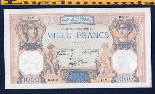 1000 francs cérès mercure - 1000,