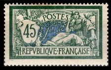 Variété MERSON n°143d sur Papier GC, Neuf ** = Cote 135 € / Lot Timbre France