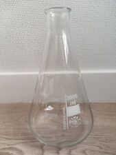 Erlenmeyer verre borosilicate 3000 ml (3 L), état neuf, qualité SIMAX, Europe