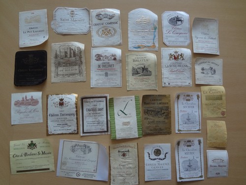 Lot étiquettes vin de - lot, 26