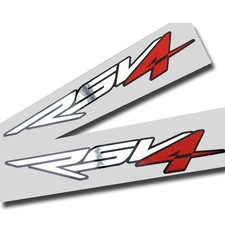 Aprilia RSV4 Décalques Stickers Graphique Moto 2 Chrome, Rouge, Noir L Taille