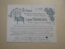 1905. publicité Maison des fauteuils Seymour.sièges.Leon Carnevali.