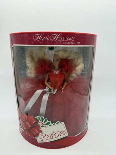 Barbie 1988 happy holidays - barbie, 1988,