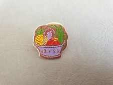 Pin's NOURITURE / PRODUITS ALIMENTAIRES - Panier fruits légumes Joly SA