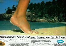 Publicité Advertising 089  1978 Scholl  (2p) sandales pieds nus