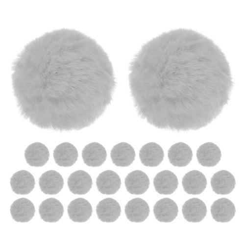 Pompons fourrure lapin - 25,