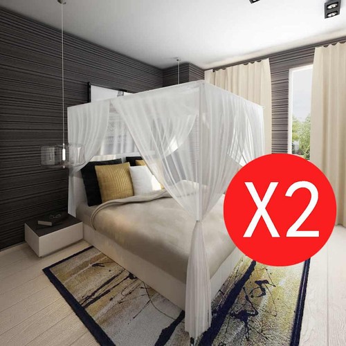 Moustiquaire lit tête - 2x,