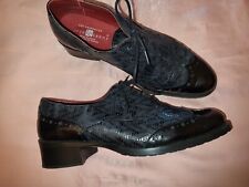 Derbies Gris Fonce Bout Vernis Noir T 41 JOSE SAENZ NEUF