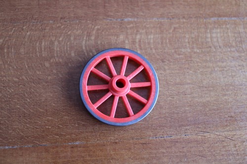 Playmobil roue rouge - roue,