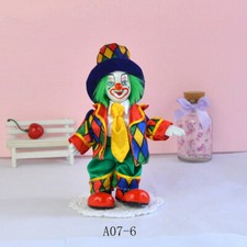 Poupée clown en porcelaine peinte à la main 7'' jouet de collection ornement ...