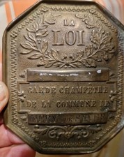 PLAQUE DE GARDE CHAMPÊTRE