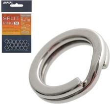 BKK Split Ring 51 Anneaux Leurres Spinning Mer Acier Inox Hameçon Triple Brousse