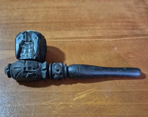 Pipe sculptée bois - sculptée,