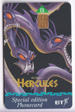 DISNEY  TELECARTE / PHONECARD .. U.K 5£ GPT BT HERCULE HERCULES 1999 CHIP/PUCE