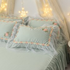 2x Dentelle Ruffles Oreiller