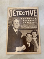 Ancien magazine détective collection 1934 art déco