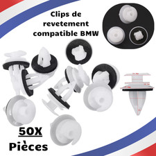 50 X Clips fixation De Porte