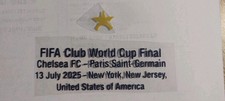 Patch Thermo Chelsea V Psg Paris Saint-Germain Fc WC 2025 Final Collector + ⭐️