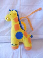 Doudou Chicco Girafe Jaune à fixer au parc/lit/poussette, TBE