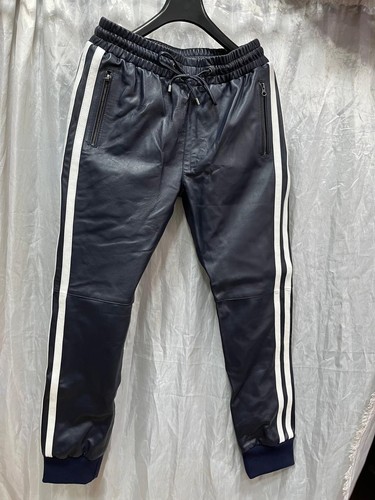 Pantalon jogging cuir - de,