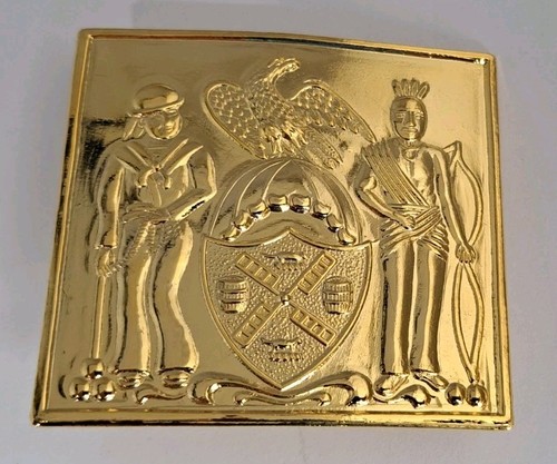 Nypd hat badge gold tone - badge,