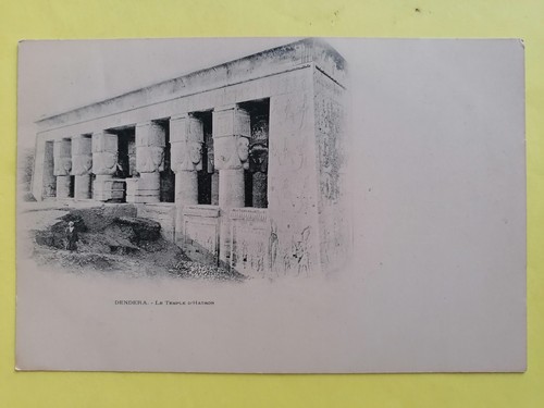 Cpa egypte denderah temple - cpa,
