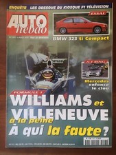 AUTO HEBDO du 6/08/1997; Essai BMW 323 ti compact/ Williams et Villeneuve à la p