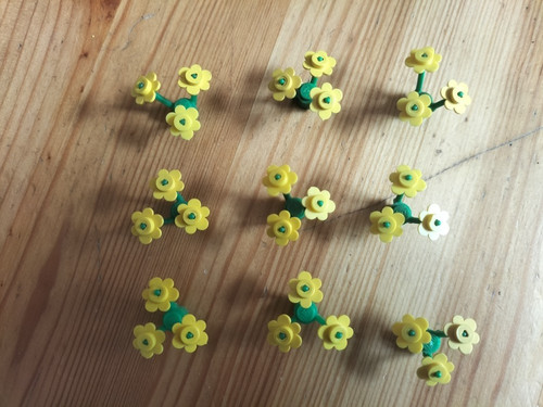 Lego fleurs 3742 jaune - lego, 27