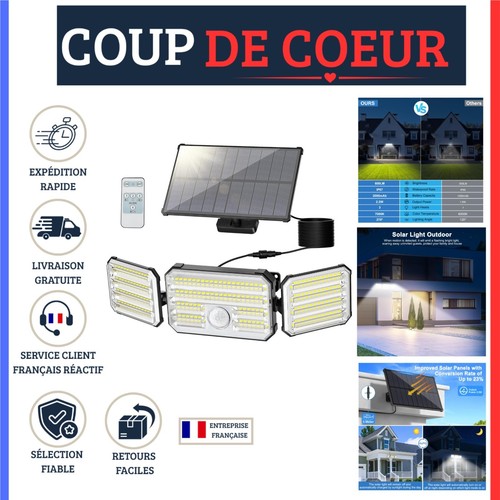 Projecteur solaire extérieur