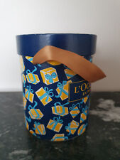 Boîte ronde de rangement ou à cadeau en carton 11 x 9 cm TBE