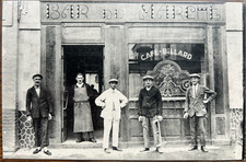 CPA 76 SAINT ETIENNE DU ROUVRAY BAR DU MARCHE CAFE BILLARD 10 RUE GAMBETTA