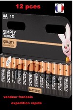 Piles Duracell lot pack de *12* piles   AA  LR6 1.5 v Alkaline Qualité guarantie