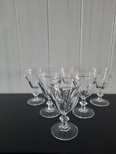 6 verres a vin rouge cristal d