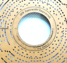 ORGAN disque HEROPHON organette carton disque carré orgue de rue Rare #0017