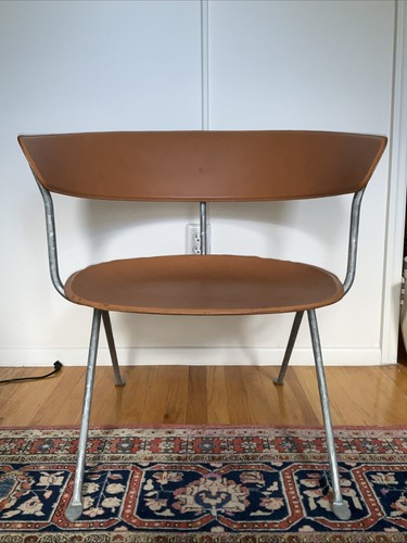 Low armchair leather magis - low, in